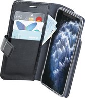 Étui portefeuille Azuri avec fermeture magnétique et fentes pour cartes - Zwart - Pour Apple iPhone 11 Pro Max ou Apple iPhone XS Max