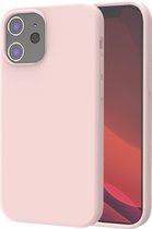 Azuri Apple iPhone 12 hoesje - Siliconen backcover - Roze