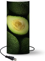 Lamp Avocado - Dwarsdoorsnede van rijpe avocado - 70 cm hoog - Ø30 cm - Inclusief LED lamp