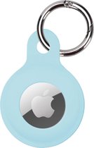 AirTag Sleutelhanger AirTag Hoesje Siliconen Hanger - AirTag Hanger Sleutelhanger Hoesje - Licht Blauw