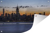 Muurdecoratie New York - Skyline - Amerika - 180x120 cm - Tuinposter - Tuindoek - Buitenposter