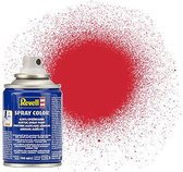 Revell #330 Fire Red - Satin - Acryl spray - 100ml Verf spuitbus-