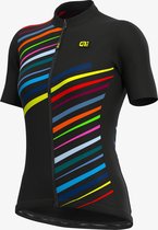 Ale Dames Fietsshirt Korte Mouwen Solid Flash - Zwart - XXL - Valt klein