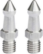 BEXIN LS006 2 STUKS Rvs M8 inch Voeten Schroeven Voor SLR Statief