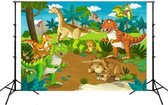 2.1mx 1.5m Dinosaur World Cartoon Fotoshoot Scène Fotografie Achtergronddoek (W100)