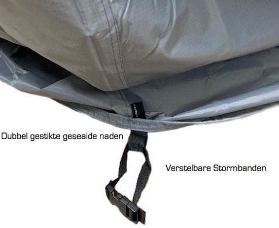 COVER UP HOC - Housse de jardin housse Diamond - 123x123x74 cm - housse de protection pour ensemble de jardin étanche avec sangles Storm, cordon de serrage et drainage HOCCIE - Housse gris argent pour salon de jardin