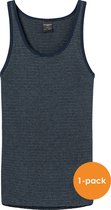 SCHIESSER Original Feinribb singlet (1-pack) - donkerblauw melange -  Maat: XXL