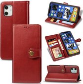 Luxe PU Lederen Wallet Case Geschikt Voor  Apple iPhone SE 2020 - Portemonnee Book Case Flip Cover Hoesje Met Multi Stand Functie - Kaarthouder Card Case Beschermhoes Sleeve Met Pasjes Houder