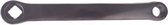 crank spieloos staal 170 mm links zwart