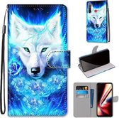 Voor OPPO Realme 5 / 5s / 5i / C3 / C3i / 6i / Narzo10 / 10A / 20A Gekleurde tekening Cross Texture Horizontale flip PU lederen tas met houder & kaartsleuven & portemonnee & lanyard (Dick Ros