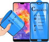 Let op type!! 2.5 d volledige lijm volledige cover keramiek film voor Huawei P20