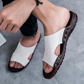 Outer Wear Outdoor Waterproof Sandals Pantoffels voor Heren (Kleur: Wit Maat: 48)