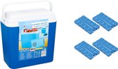 Koelbox 12V - 22 Liter - Inclusief 4 koelelementen - 40 x 23 x 40 cm