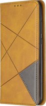 Mobigear Rhombus Slim Bookcase Hoesje - Geschikt voor Huawei P Smart Plus (2019) - Gsm case - Cognac