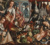 De welvoorziene keuken, Joachim Bueckelaer - Fotobehang (in banen) - 350 x 260 cm