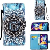 Voor Galaxy A11 / M11 Schilderen Horizontale Flip Leren Case met Houder & Kaartsleuf & Portemonnee & Lanyard (Mandala)