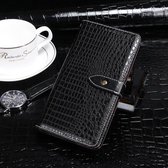 Voor Huawei nova 8 SE idewei Crocodile Texture Horizontale Flip Leather Case met houder & kaartsleuven & portemonnee (zwart)