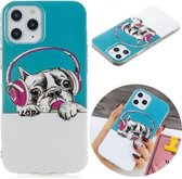 Voor iPhone 12 Pro Max Luminous TPU zachte beschermhoes (Headset Dog)