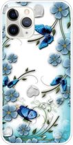 Voor iPhone 11 Pro Max Pattern TPU beschermhoes (Chrysanthemum Butterfly)