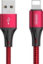 JOYROOM S-1030N1 N1-serie 1m 3A USB naar 8-pins datasynchronisatie-oplaadkabel (rood)