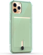 Voor iPhone 11 Pro schokbestendige TPU-beschermhoes met kaartsleuf (groen)