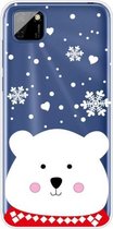 Voor Huawei Y5p Christmas Series Transparante TPU beschermhoes (Chubby White Bear)