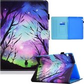 Voor Huawei MediaPad T5 10 Gekleurde Tekening Horizontale Flip Leren Case met Houder & Kaartsleuven (Starry Deer)