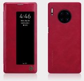 Voor Huawei Mate 30 Pro NILLKIN QIN Series Crazy Horse Texture Horizontale Flip Leather Case (Rood)