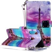 Magisch 3D Helder Gekleurd Tekening Patroon Horizontale Flip PU Leren Case met Houder & Kaartsleuven & Portemonnee & Fotolijst voor Huawei P30 Lite (Iron Tower)