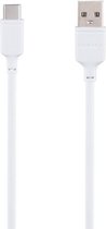 MOMAX DA17W 3A USB naar USB-C / Type-C Oplaadtransmissiedatakabel, kabellengte: 0,3 m (wit)