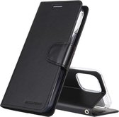 GOOSPERY SONATA DAGBOEK Horizontale flip lederen tas met houder & kaartsleuven en portemonnee voor iPhone 12 Pro Max (zwart)