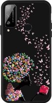 Voor Huawei Play 4T Pattern Printing Embossment TPU Mobile Case (Corolla Girl)