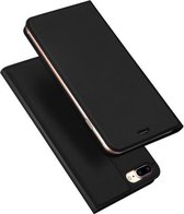 DUX DUCIS Skin Pro Series horizontale flip PU + TPU lederen hoes voor iPhone 8 Plus & 7 Plus, met houder en kaartsleuven (zwart)