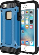 Tough Armor TPU + pc-combinatiehoes voor iPhone SE & 5 & 5s (blauw)