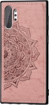 Samsung Galaxy Note 10 Plus Hoesje - Mobigear - Mandala Serie - Hard Kunststof Backcover - Roségoud - Hoesje Geschikt Voor Samsung Galaxy Note 10 Plus