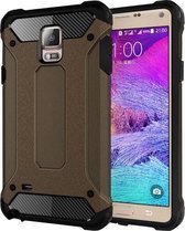 Voor Galaxy Note 4 / N910 Tough Armor TPU + PC combinatiebehuizing (koperachtig)