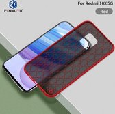 Voor Xiaomi Redmi 10X 5G PINWUYO-serie 2e generatie PC + TPU Anti-drop All-inclusive beschermende schaal Matte achterkant (rood)