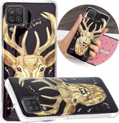 Voor Samsung Galaxy A12 (EU-versie) Lichtgevende TPU beschermhoes voor mobiele telefoon (Deer Head)