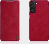 Voor Samsung Galaxy S21 Plus 5G NILLKIN QIN Series Crazy Horse Texture Horizontale Flip lederen tas met kaartsleuf (rood)