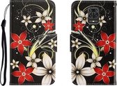 Voor Geschikt voor Xiaomi Redmi Note 9 Pro Gekleurde Tekening Horizontale Flip Leren Case met Houder & Kaartsleuf & Portemonnee (Saffloer)