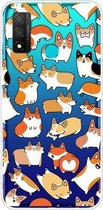 Voor Huawei P smart 2020 schokbestendig geverfd TPU beschermhoes (Corgis)