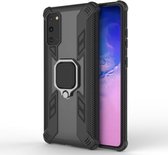 Voor Galaxy S20 + schokbestendige pc + TPU beschermhoes met ringhouder (zwart)