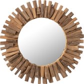 Spiegel Rond Hout/Glas Small