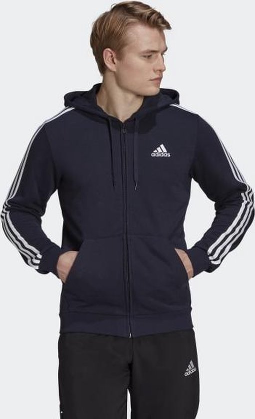 adidas navy zip hoodie