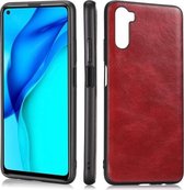 Voor Huawei Maimang 9 / Mate 40 Lite Crazy Horse Getextureerd kalfsleer PU + PC + TPU-hoesje (rood)