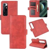 Voor Xiaomi Mi 10 Ultra Dual-side magnetische gesp Horizontale flip lederen tas met houder & kaartsleuven & portemonnee (rood)