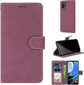 Voor Xiaomi Redmi 9 Power / Note 9 4G Retro Frosted Horizontale Flip PU lederen tas met houder & kaartsleuven & portemonnee & fotolijst (Rose Red)