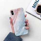 Volledige dekking Glanzende marmeren textuur schokbestendige TPU-hoes voor iPhone X / XS