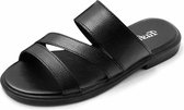 Eenvoudige casual antislip slijtvaste pantoffels sandalen voor dames (kleur: zwart maat: 37)