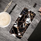 Voor Samsung Galaxy M51 Marble Shockproof TPU beschermhoes (Rhombus Black)